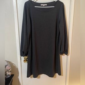 LOFT bubble sleeve knit dress